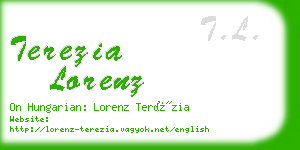 terezia lorenz business card
